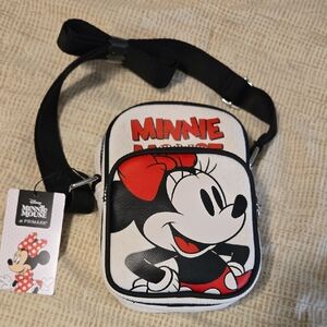 Disney Minnie Mouse At PRIMARK Black and White Crossbody Bag